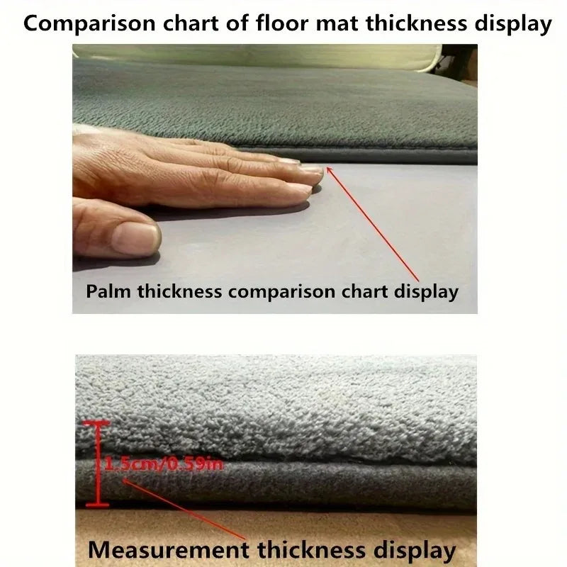 tapis sol gris moderne doux antidérapant salle bain absorbant texture soft 60cm 40cm