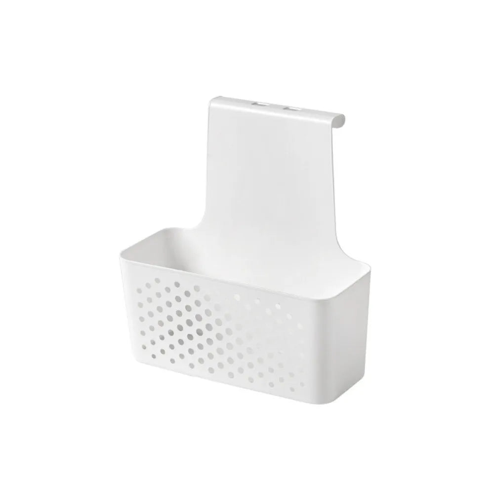 paniers rangement blancs perforés adhésifs modernes petits grands salle bain cuisine