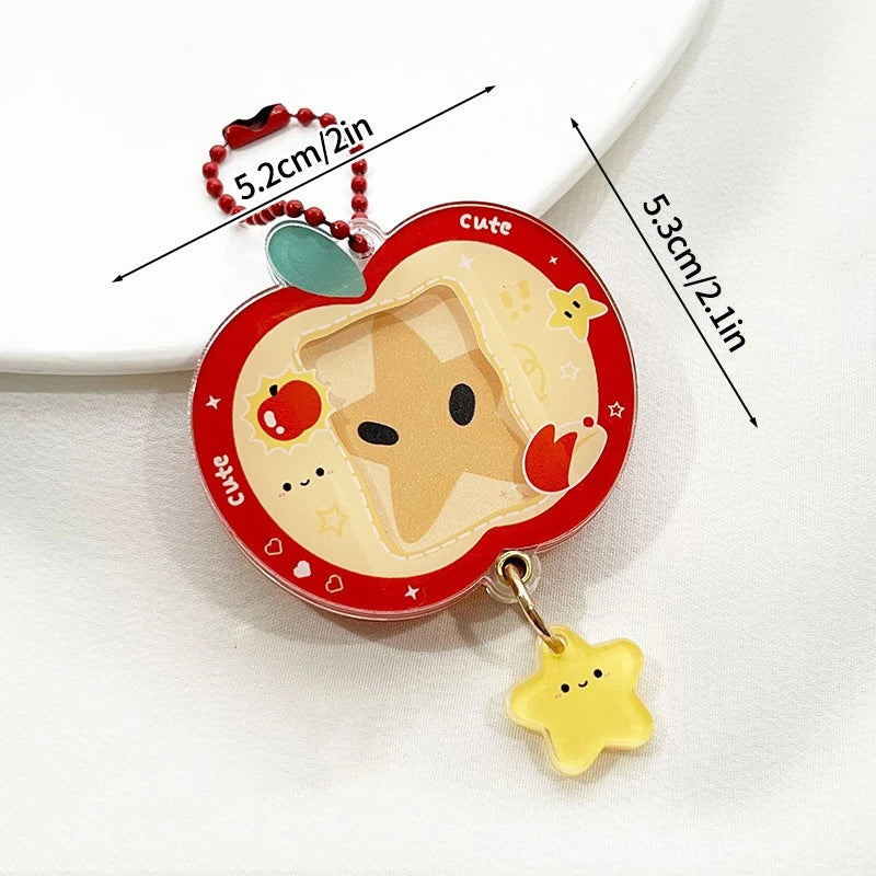 porte clés photo acrylique moderne visage animaux couleurs variées idole kpop collection