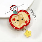 porte clés photo acrylique moderne visage animaux couleurs variées idole kpop collection