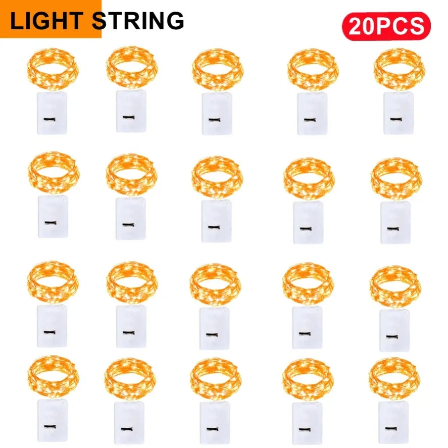 guirlande lumineuse led blanc multicolore 20 pièces interrupteur clips modernes