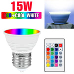 ampoules led rgb e14 e27 gu10 mr16 blanc transparent opaque moderne télécommande