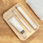 boîte rangement moderne brosse dents portable voyage camping salle bain vert bleu rose blanc