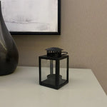 lanterne moderne transparente noire anneaux bougie décoration extérieure portable mariage théière lumière théière porte