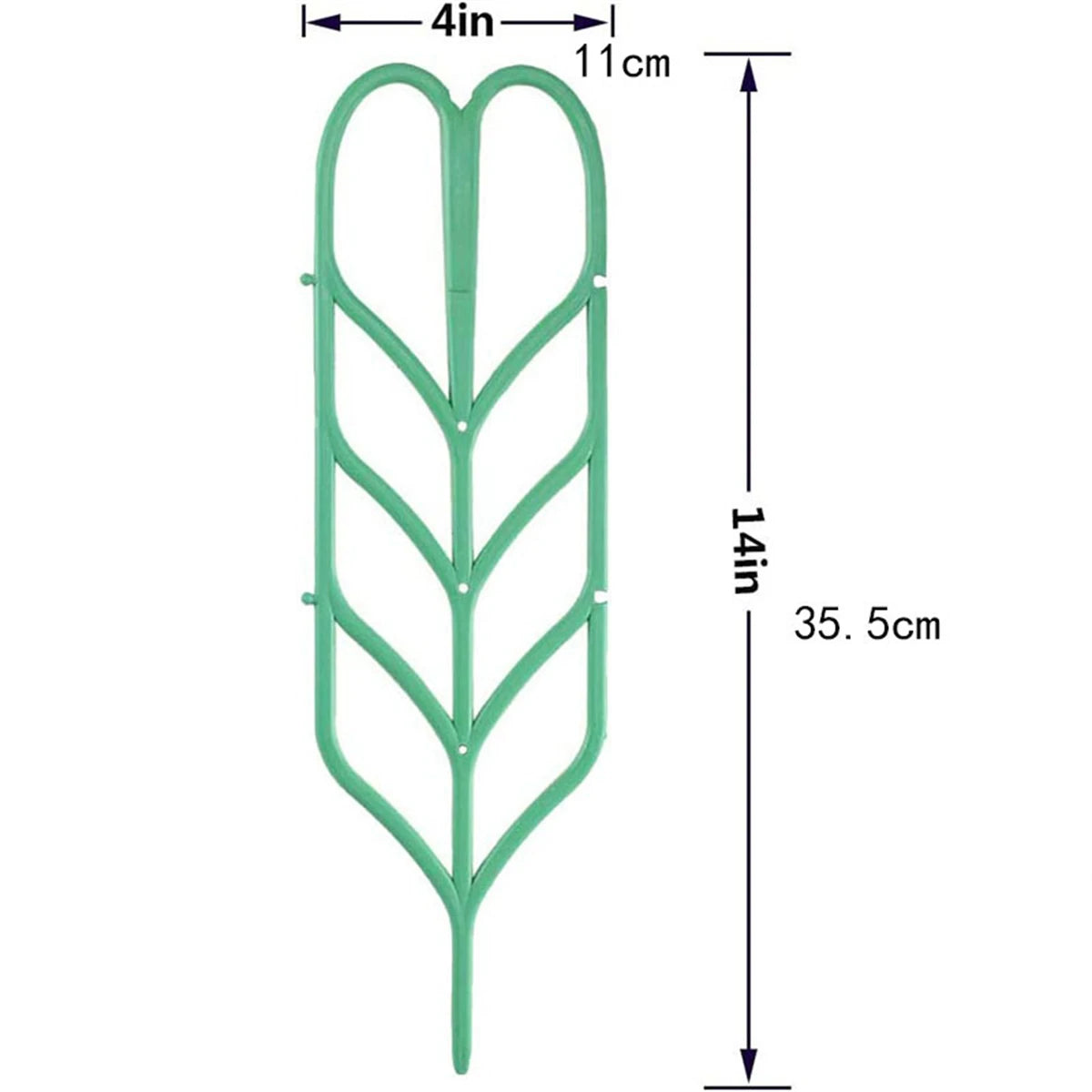 support plante feuilles stylisées moderne vert adhésif balcon jardin pot fleur fixe croissance optimale