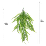 plantes artificielles suspendues feuilles vertes modernes minimalisteextérieur accrochées cordelettes support suspension
