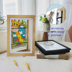 cadre photo bois moderne transparent adhésif a3 a4 8.5x11inch blanc noir instructions