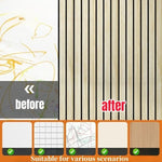 revêtement mural autocollant 3d grain bois moderne facile poser beige noir salon decoration