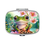 boîtes pilules compartiments bouton fermure artisanal motif abeille floral géométrique