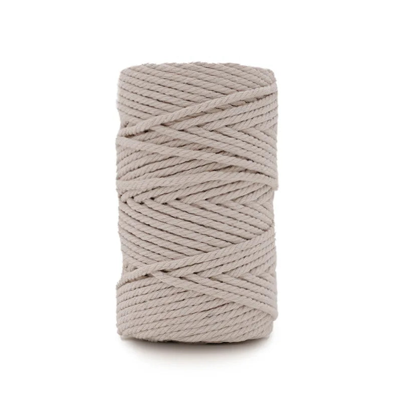 fil macramé coton texturé blanc noir gris bleu rose rouge vert jaune violet artisanal