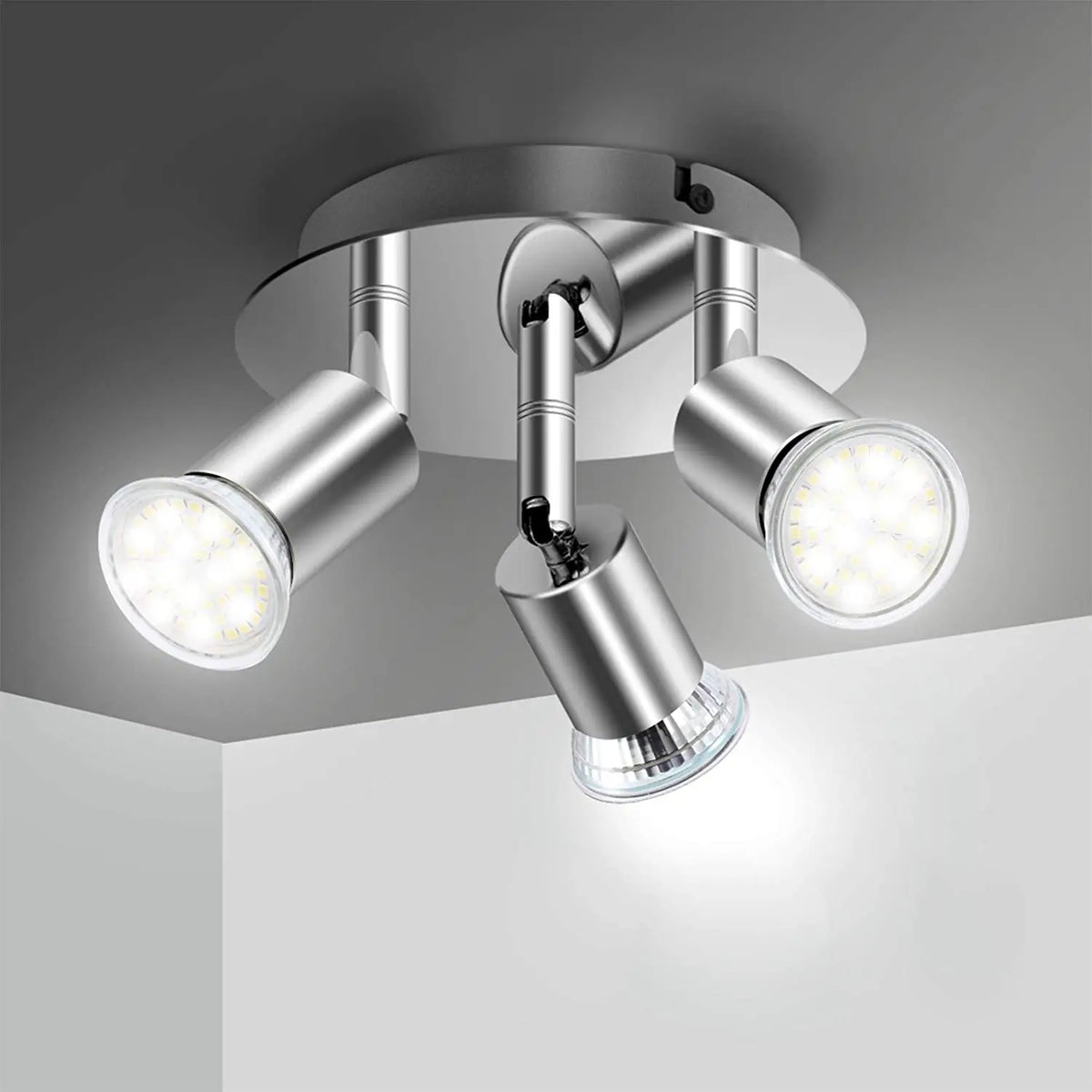 Spot LED moderne argenté fixé mur éclairage quotidien ampoules LED flux lumineux 249 2000