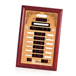 Détail de l'affichage numérique de l'horloge Azan