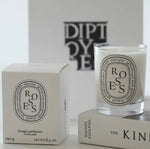 bougies parfumées verre transparent classique coffret cadeau décoration maison parfums roses baies figuier blanc