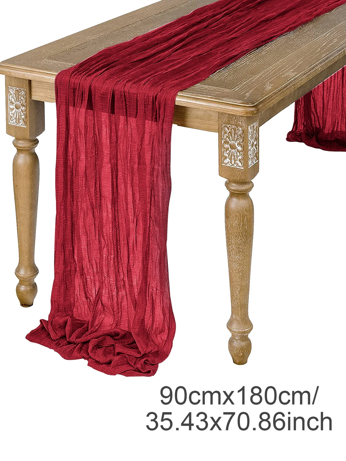 table cheminement plissé beige rustique opacité table manger decor anniversaire mariage lin