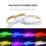 ruban led cob rgbw flexible haute densité dimmable adhésif 3m câbles connexion modernes 784