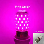 ampoule led e27 12w 7couleurs rouge violet bleu rose jaune vert or moderne perforée