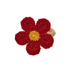 fleurs crochetées main artisanale tringle decoration table mariage pique nique brunch après midi thé