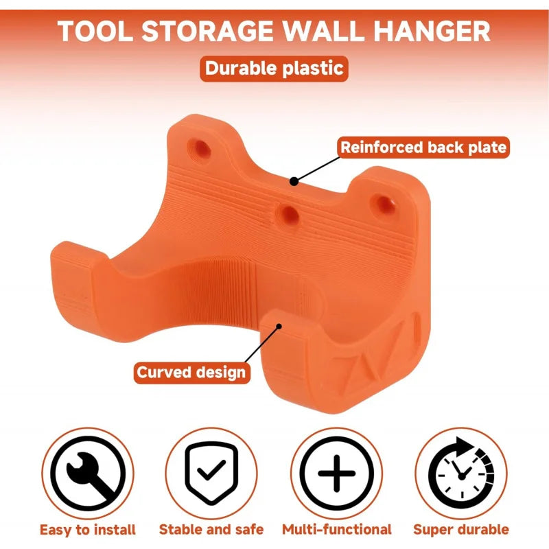 organisateur outils mur orange texturé supports vis garage atelier utilisation multiple fixations vis incluses