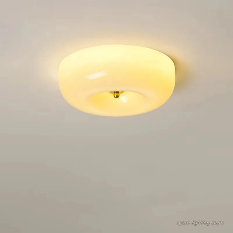 lampe moderne blanc beige verre fer facile éclairage quotidien télécommande led 32cm 40cm 46cm
