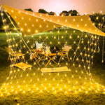 filet lumineux led blanc chaud noel moderne clips câbles decoration extérieure hautement lumineux