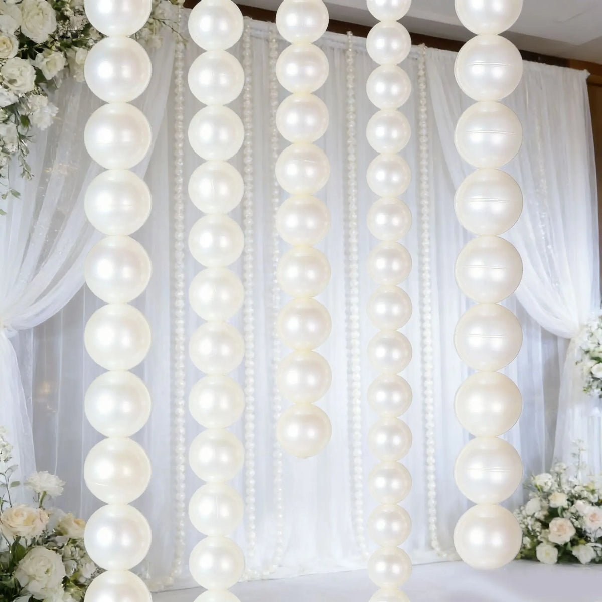 décoration mariage guirlande blanches classiques eyelets ruban festifs anniversaire noël valentin