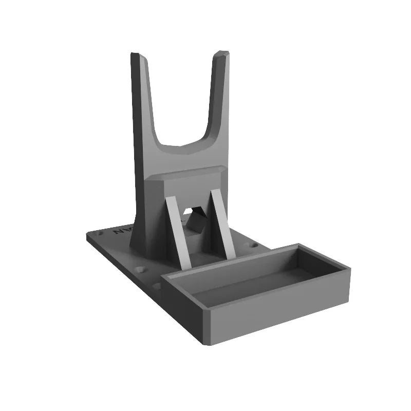 support pistolet colle thermique gris dremel 910 bac récupération impression 3d texturé fonctionnel utilitaire