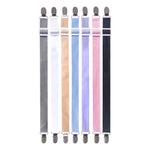attaches sac clips métalliques blanc beige bleu rose noir gris modernes uni opaques ajustables