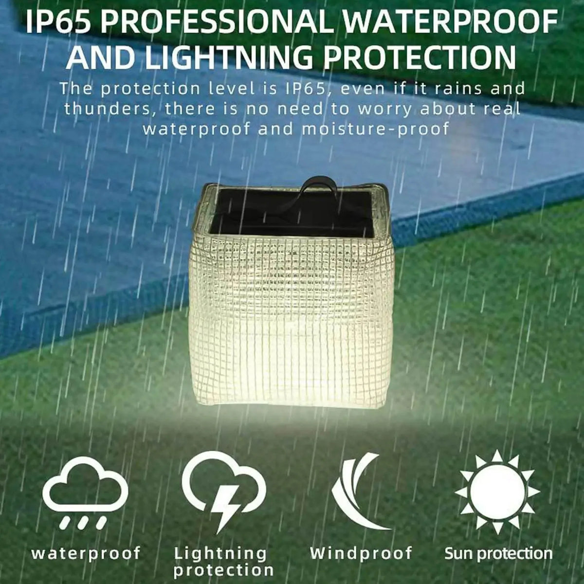 lampe solaire portable rechargeable 10 led blanc moderne sans fil fixe camping extérieur