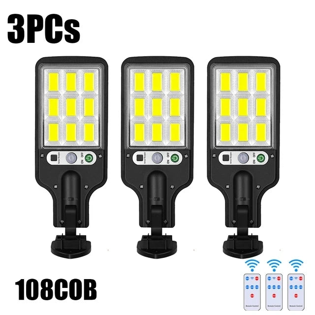 lampe rue solaire moderne noire led ip65 extérieure capteur mouvement fixée vis