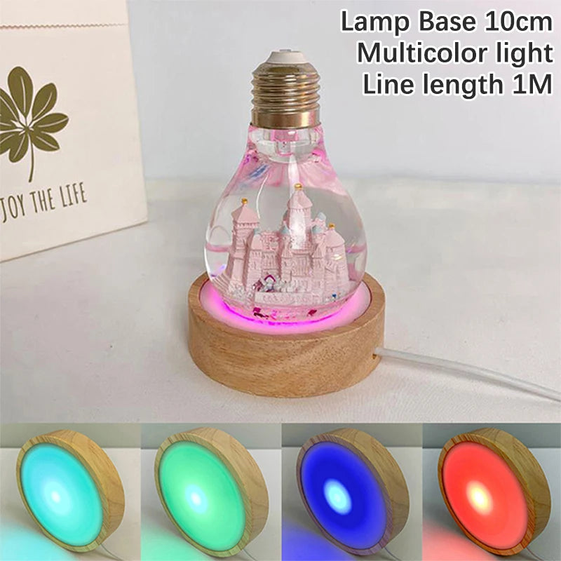 lampe poser moderne bois naturel couleurs chaudes blanc orange vert translucent câble usb commandes
