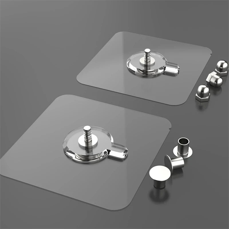 porte savon adhésif transparent moderne minimaliste fixations adhésives vis fixation auto collant PVC