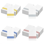 serviettes table rayées blanc bleu rouge mariage anniversaire événement classiques pack 20 40 60