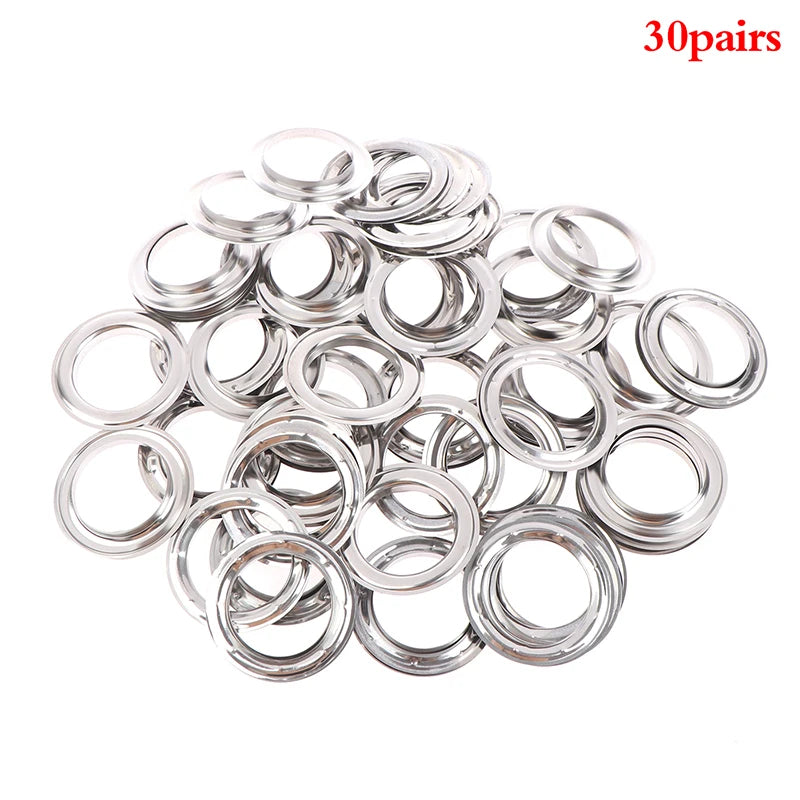 anneaux métalliques argentés industriels 60 paires diamètre intérieur 4cm coton rideau polonais accessoireuminiumallié