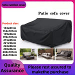 housse canapé patio noir moderne 100 polyester imperméable boucle fixation airflow padded handle