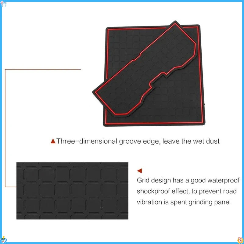 tapis sol voiture toyota rav4 2026 noir rouge adhésif moderne fonctionnel
