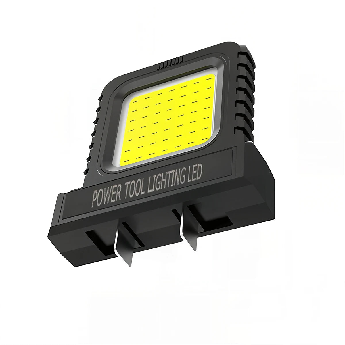 lampe travail led portable rechargeable noir jaune moderne adhésif 500 lumens batterie li