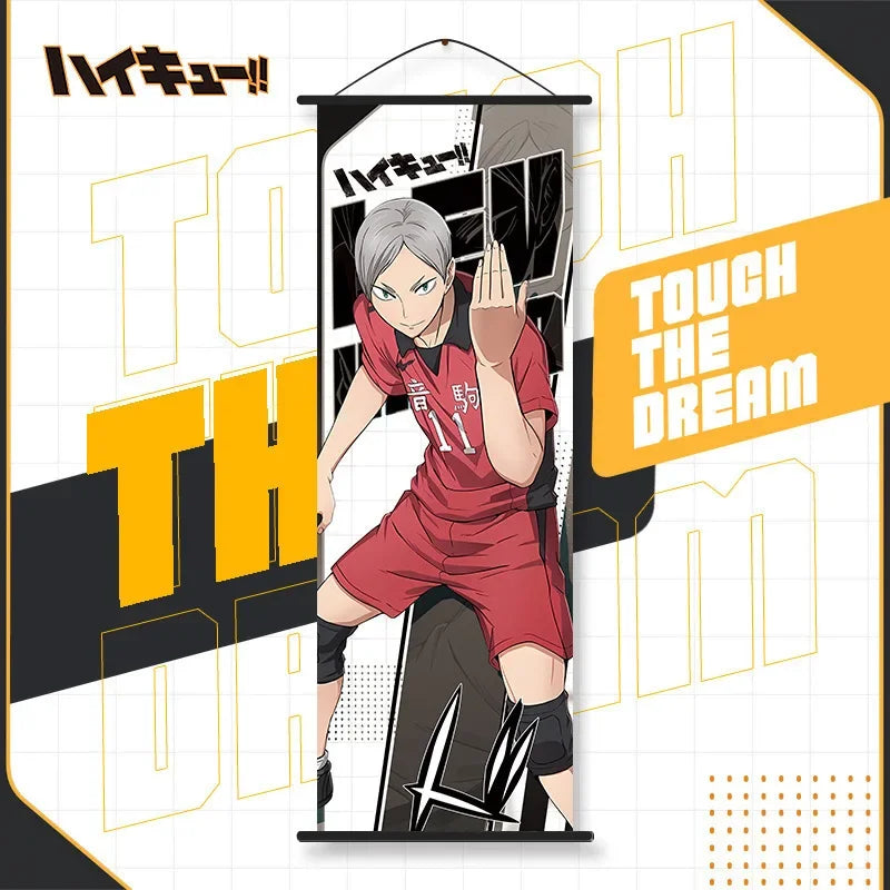 affiche bannière anime tobio kageyama orange noir illustration volley ballSuspense, demandé impose contraintes strictes