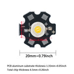 diodes led 1w 3w argent noir modernes 2000k 3000k 4000k 6500k rouge vert bleu