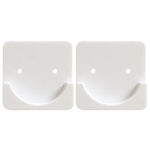 support mural rideau douche vis fixation noir blanc moderne salle bain opaque