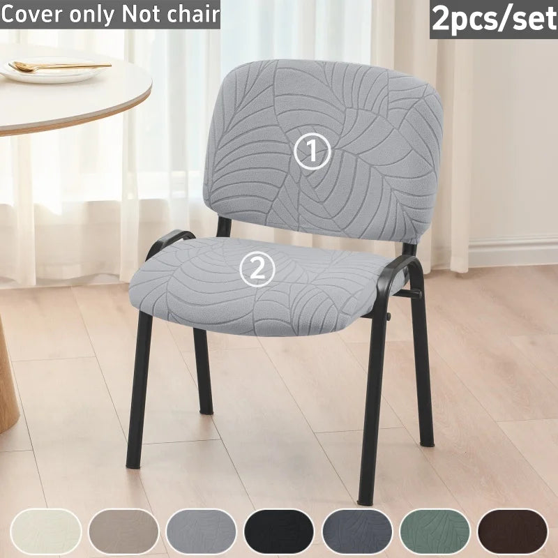 housse chaise gris rayures moderne adhésif polyester salle manger mariage banquette universelle washable