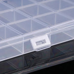 boîte bijoux transparente moderne 24 compartiments organisation pratique poignées