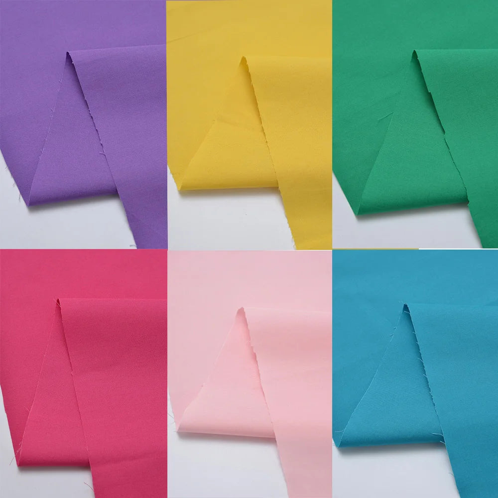 tissu coton uni rapide respirant moderne vert jaune orange rouge rose violet blanc bricolage