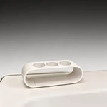 organisateur mural rangement brosses dents électriques blanc noir moderne minimaliste salle bain