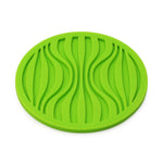 sous verres ronds silicone noir bleu vert marron rouge rayures ondulées moderne respectueux environnement