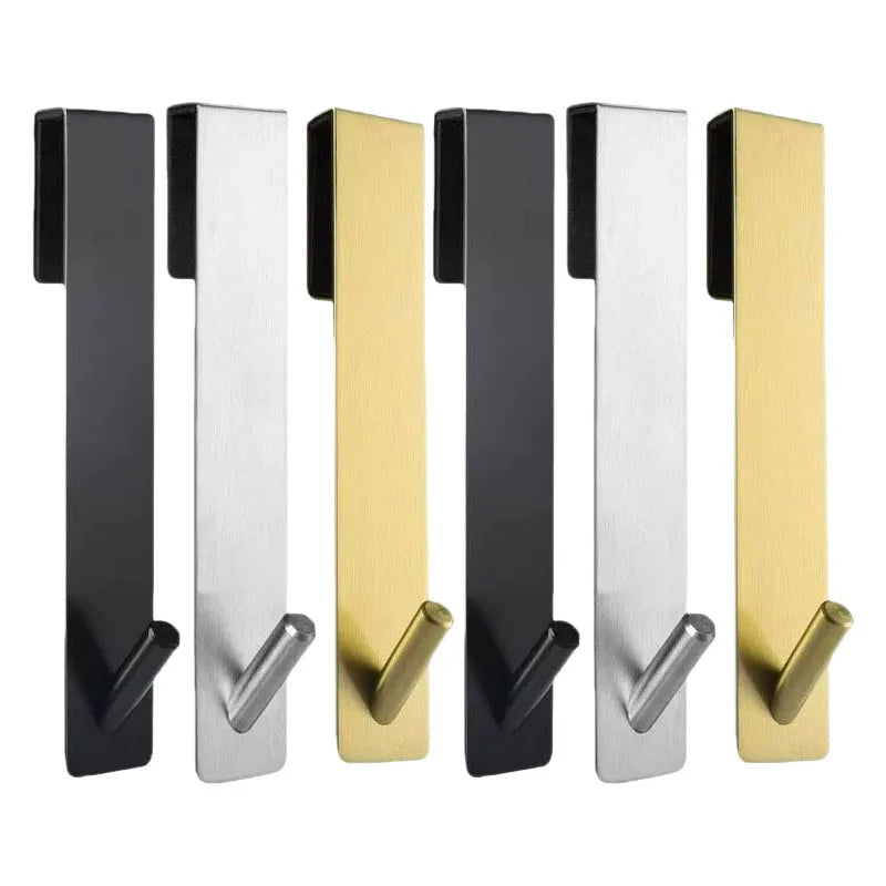 porte serviettes mural noir argent doré lisse finition métallique moderne minimaliste adhésif serviettes gant