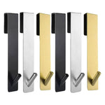porte serviettes mural noir argent doré lisse finition métallique moderne minimaliste adhésif serviettes gant
