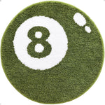 tapis rond damier rouge noir vert orange antidérapant imperméable polyester peluche épais moderne chambre
