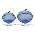 panier corbeille fruits maille métal moderne respectueux environnement noir vert rouge bleu gris poignée