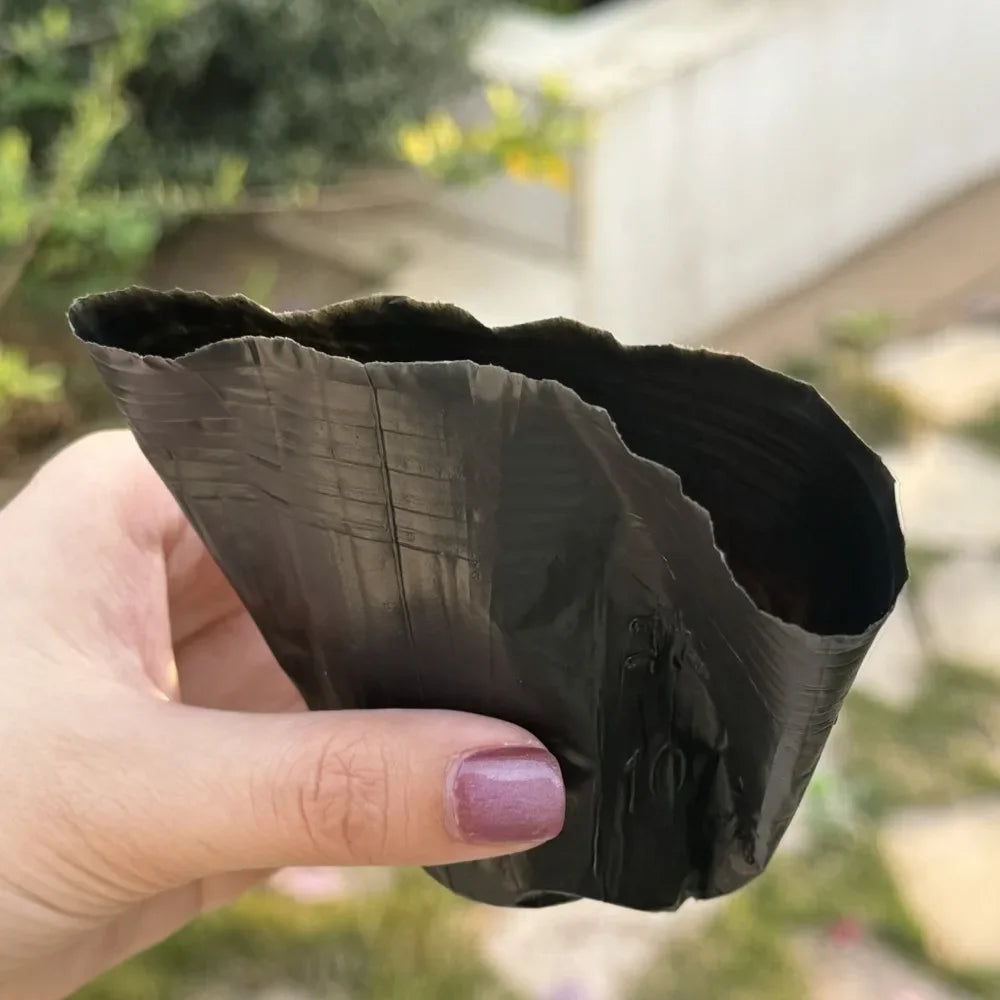 pots fleurs noirs opaques bacs pépinière plastique simples utilitaires plantes 13 10 cm