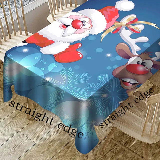 nappe personnalisable imprimée motifs fleurs étoiles phrases table blanc crème rouge